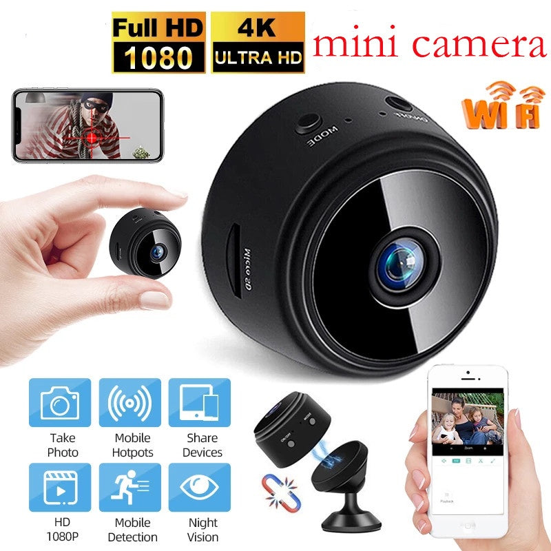 MINI CAMARA A9 1080p Inalámbrica Wifi Smart Home Vigilancia